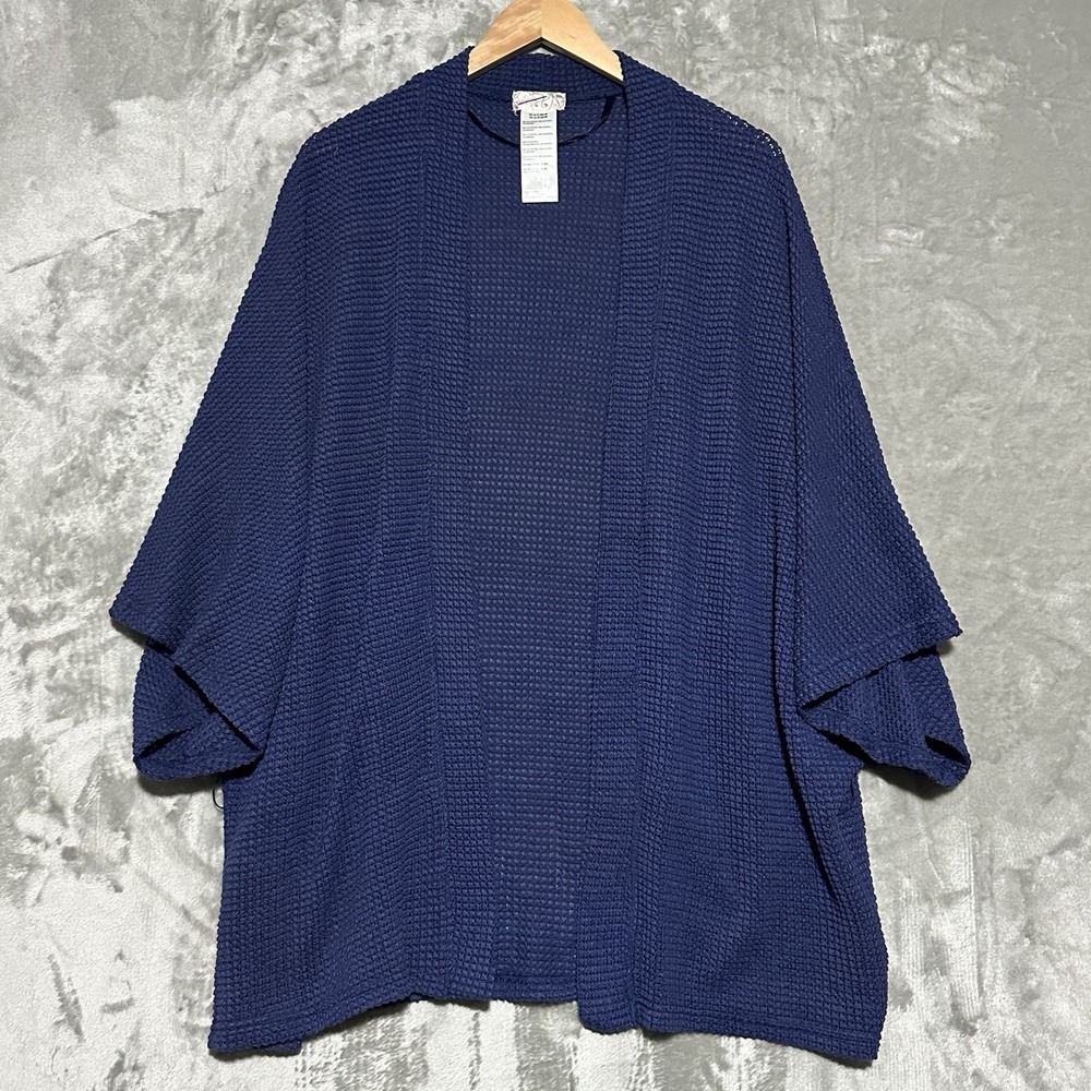 Free People Oversized Waffle Knit Caravan Kimono Cardigan Womens One Size Boho
